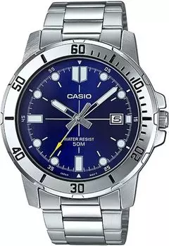 [Casio] CASIO Standard Analog Quartz Men s Watch MTP-VD01D-2EV Metal Band Blue
