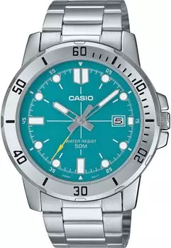 [Casio] CASIO Standard Analog Quartz Men s Watch MTP-VD01D-3E2V Metal Band Blue Green