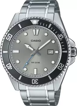 [Casio] CASIO Standard Analog Sports 20 ATM Water Resistant Watch MDV-107D-8AV Men s Gray Dial Metal Band