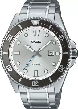 [Casio] CASIO Standard Analog Sports 20 ATM Water Resistant Watch MDV-107D-7AV Men s Silver Dial Metal Band