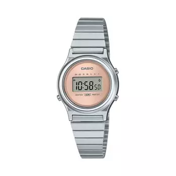 CASIO Casio Standard Cheap Casio Chipkashi CASIO CLASSIC Watch Ladies Quartz Digital Resin Stainless Steel Metal Silver Salmon Pink LA700WE-4A