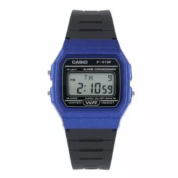 CASIO Casio STANDARD дешевые часы Casio мужские женские цифровые базовые черные резиновые часы F91WM-2A [параллельный импорт]