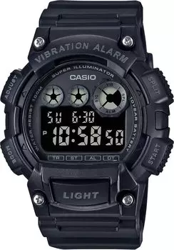 [Casio] CASIO Standard Digital Men s Watch with Vibration Function W-735H-1BV Black Inverted LCD Comes in Original Box