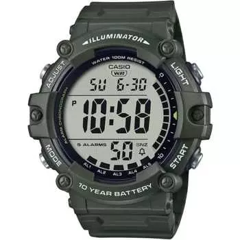 Casio CASIO Standard Digital Watch AE-1500WHX-3AV Long Strap Men s Cheap Casio Chipkashi Military Green Overseas Model