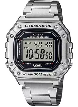 [Casio] CASIO Standard Digital Watch W-218HD-1AV Men s Cheap Casio Chipkashi Metal Band Silver [Item]