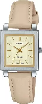 [Casio] CASIO Standard Quartz Ladies Watch LTP-E176L-5AV Beige Leather Band