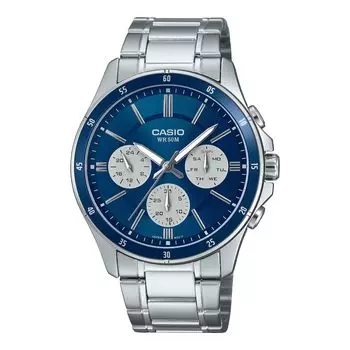 [Casio] CASIO Standard Quartz Men s Watch MTP-1374D-2A3V Multi-axis 24-hour Display Blue