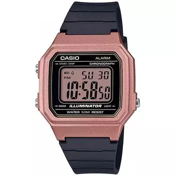 [Casio] Casio Standard W-217HM-5A Watch Men s Women s Kids Children Boys Girls Cheap Casio Chipkashi Digital Date Brown Brown Black Overseas Model