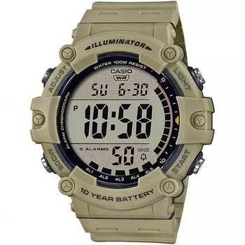[Casio] CASIO Стандартные цифровые мужские часы AE-1500WH-5AV Casio BOX Overseas Модель бежевый