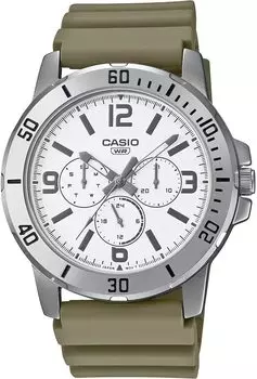 [Casio] CASIO Стандартные кварцевые мужские часы MTP-VD300-3B Многоосевой 24-часовой дисплей Военная олива Overseas Модель [Параллельный импорт]