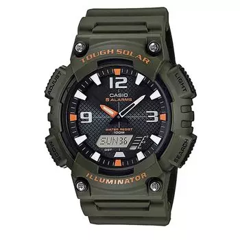 Casio CASIO Tough Solar Ana-Digi кварцевые часы серии AQ-S810 мужские (Военный зеленый AQ-S810W-3AV)