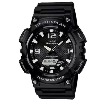 Casio CASIO Tough Solar Ana-Digi кварцевые часы серии AQ-S810 мужские (Черный AQ-S810W-1AV)