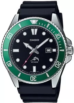 [Casio] CASIO Watch Diver Watch MDV-106B-1A3V Green Bezel Men s