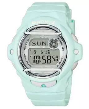 (Casio) Casio Women s Baby G Watch 039 Light Mint BG169R-3 46mm Resin