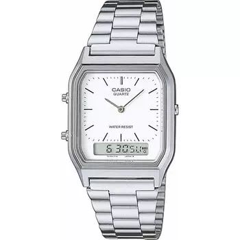 [Casio] Часы CASIO Ana-Digi ANA-DIGI кварцевые винтажная серия AQ-230A-7DMQ унисекс двойное время белый зарубежная модель [продукт]