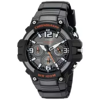 [Casio] Часы CASIO Chronograph MCW 100H 1AV Black Men s Overseas Model []