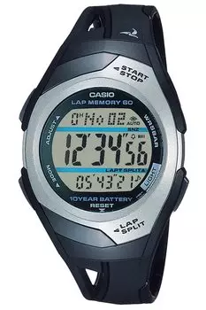Casio Часы Casio Collection Sports Wrap Split Совместимый секундомер STR-300CJ-1JH Мужские черные