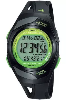 Casio Часы Casio Collection Sports Wrap Split Совместимый секундомер STR-300J-1AJH Мужские черные