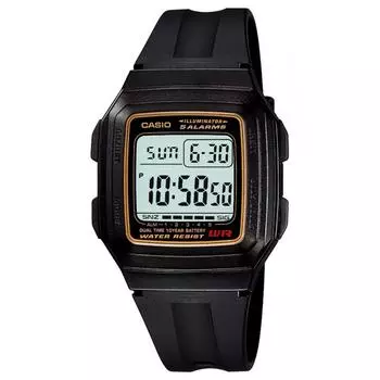 [Casio] Часы Casio Collection Standard (старая модель) F-201WA-9AJF Черный