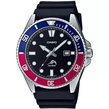 [Casio] Часы CASIO для дайвинга MDV-106B-1A2V Синий x красный безель мужская модель для заморских территорий [продукт]