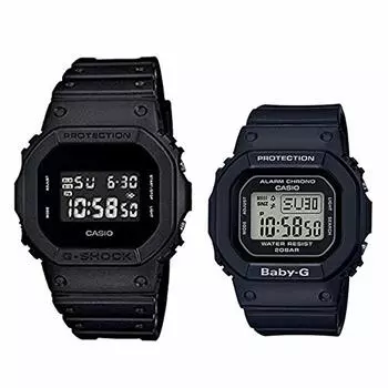 [Casio] Часы CASIO G-Shock Baby G Pair черные водонепроницаемые подарок парню DW-5600UBB-1BGD-565U-1