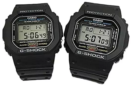 Casio Часы CASIO G-SHOCK пара часов подлинные парные чехлы набор из 2 G-SHOCK DW-5600E-1 DW-5600E-1