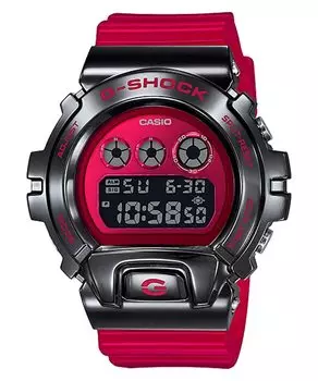 [Casio] Часы CASIO G-SHOCK с металлическим покрытием GM-6900B-4 Skeleton красные мужские