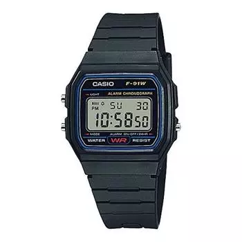 [Casio] Часы Casio Quartz F 91w 1 Unisex chieF Casio Black Overseas Модель []