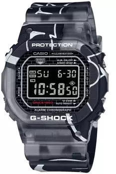 [Casio] Часы G-Shock [] Металлический корпус с завинчивающейся задней крышкой Street Spirit series DW-5000SS-1JR Мужские черные матовые скелетонированные