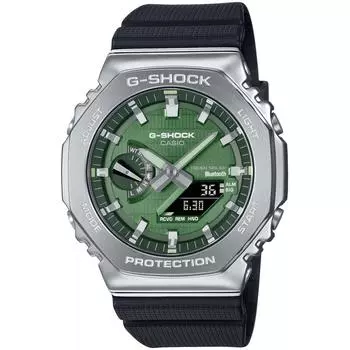 [Casio] Часы G-Shock [Металлическое покрытие Bluetooth, оснащенные прочным пластиком на основе солнечной биомассы GBM-2100A-1A3JF мужские черные