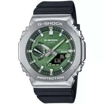 [CASIO] Часы G-Shock, металлическое покрытие, Bluetooth, прочная солнечная батарея, биопластик, GBM-2100A-1A3JF, мужские, черные, модель из Японии