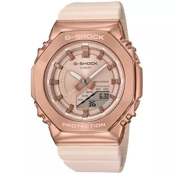 [Casio] Часы G-Shock, модель среднего размера, с металлическим покрытием, женские, розовые, бежевые GM-S2100PG-4AJF