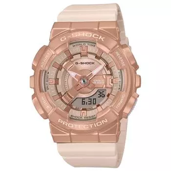[Casio] Часы G-Shock среднего размера с металлическим покрытием GM-S110PG-4AJF женские розово-бежевые