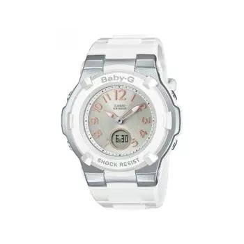 Casio [часы на солнечной батарее с радиоуправлением] Baby G Baby G Pearl coatinG Модель Белый bGa 1100 7b2jf