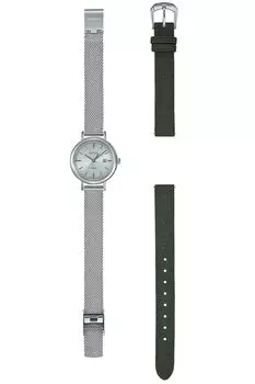 [Casio] Часы Scene Solar Watch Solar Sapphire, модель в коробке со сменным ремешком SHS-D300DC-7AJR, женские, серебристые