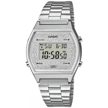 [Casio] Цифровые часы Casio Vintage Series B640wdg 7 унисекс серебристый сверкающий циферблат Overseas модель []