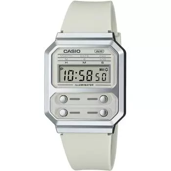 [Casio] Цифровые наручные часы, ретро-дизайн, A100WEF-8A, мужская международная модель, бежевый уретановый ремешок [Параллельный импорт]