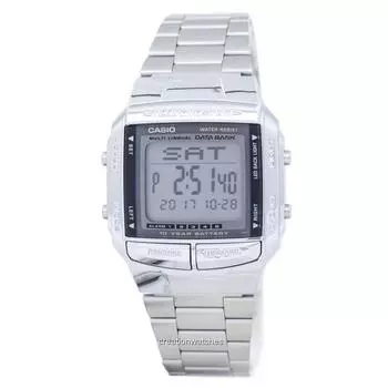 Casio Data Bank Illuminator Dual Time Alarm Digital DB-360-1A DB360-1A Мужские часы серый