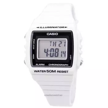 Casio Digital Alarm Chronograph W-215H-7AVDF W-215H-7AV Часы унисекс белый
