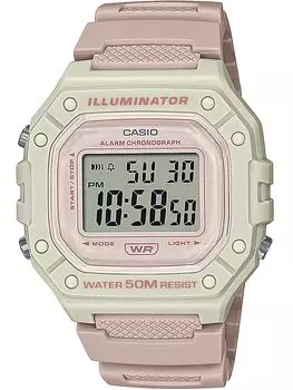 Casio Digital Quartz Watch with Plastic Strap Strap Women s W-218HC-4A2VEF, Pink,