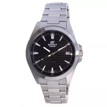 Casio Edifice Analog Stainless Steel Quartz EFV-140D-1AV EFV140D-1 100M Men?s Watch чёрный
