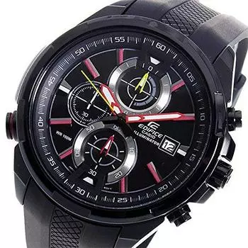 Casio Edifice Chrono Quartz Men s Watch EFR-536PB-1A3V Black