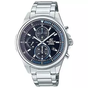 Casio Edifice Chronograph Аналоговые кварцевые часы из нержавеющей стали EFR-S572D-1A EFRS572D-1 100M Мужские часы