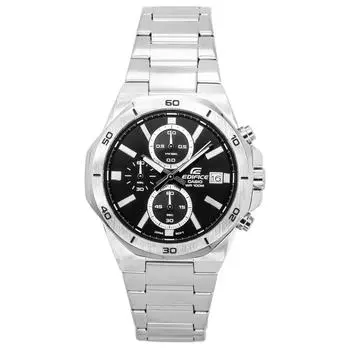 Casio Edifice Classic Standard Chronograph Аналоговый черный циферблат Кварцевые мужские часы EFV-640D-1A 100M чёрный