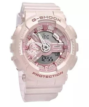 Casio G-Shock Analog Digital Bio-Based Resin Pink Dial Quartz GMA-S110ST-4A 200M Women s Watch розовый