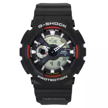 Casio G-Shock Analog Digital Bio-Based Resin Black Dial Quartz GA-110RL-1A 200M Men s Watch чёрный