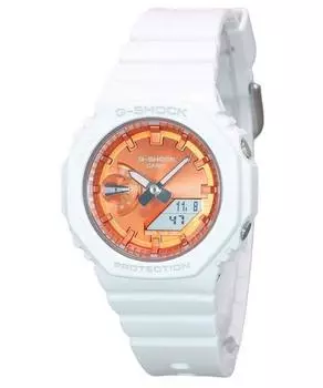 Casio G-Shock Analog Digital Seasonal Collection 2023 Кварцевые женские часы с оранжевым циферблатом GMA-S2100WS-7A 200M оранжевый