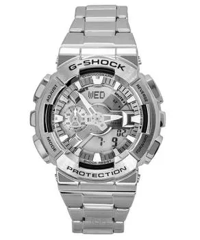 Casio G-Shock Аналогово-цифровые из нержавеющей стали Серый циферблат Кварцевые GM-110D-8A 200M Мужские часы серый