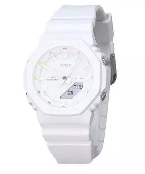 Casio G-Shock Аналоговые цифровые часы ITZY Collaboration Белый циферблат Кварцевые GMA-P2100IT-7A Женские часы 200M