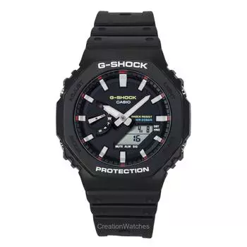 Casio G-Shock аналоговые цифровые часы из био-смолы с черным циферблатом кварцевые мужские часы GA-2100RL-1A 200M чёрный